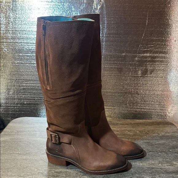 ROAN Charity Brown Knee-High Leather Boots. New 8 - Picture 5 of 11